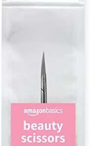 Amazon Basics Beauty Scissors, Stainless Steel, Silver