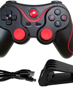Bluetooth 3.0 Wireless Gamepad Controller w/USB Charging Cable for Android Game App Smartphones TV Boxes PC