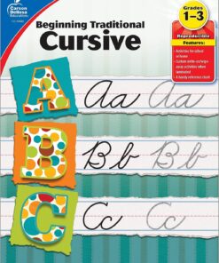 Carson Dellosa Beginning Traditional Cursive Handwriting Workbook for Kids, Handwriting Practice for Cursive Alphabet and Numbers (Learning Spot)